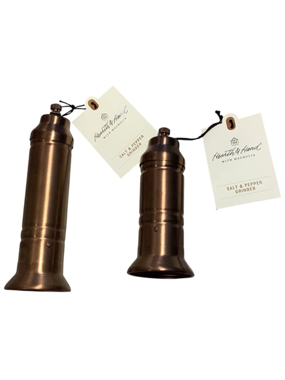 Set of Hearth & Hand Magnolia Copper Finish Salt & Pepper Grinder - Picture 4 of 6